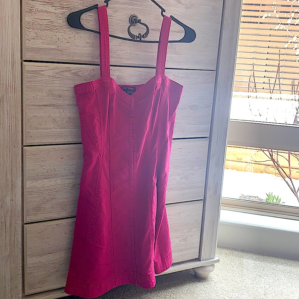 🍭 Betsy Johnson | Pink Jean Dress